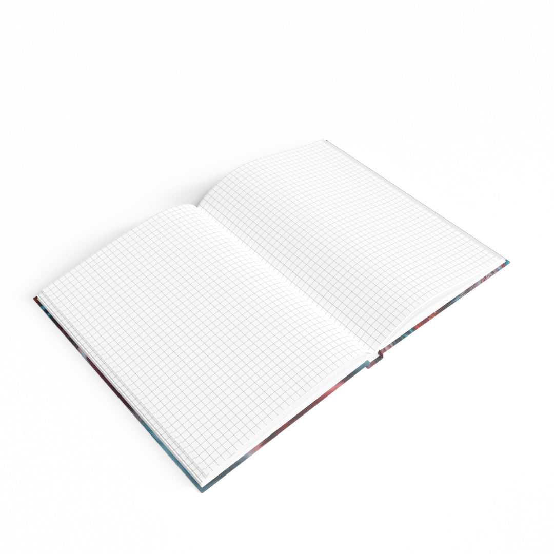 Swirling Color Vortex - Hard Backed Journal - Paper products - g(0D·IO) - Graph - A5 - White