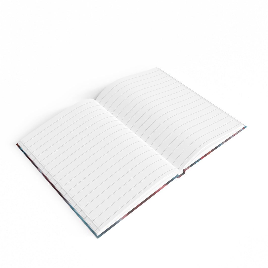 Swirling Color Vortex - Hard Backed Journal - Paper products - g(0D·IO) - Graph - A5 - White
