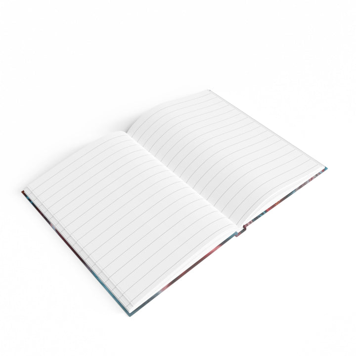 Swirling Color Vortex - Hard Backed Journal - Paper products - g(0D·IO) - Graph - A5 - White