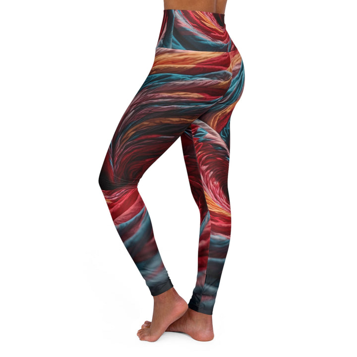Swirling Color Vortex - High Waisted AOP Yoga Leggings - All Over Prints - g(0D·IO) - XS - -
