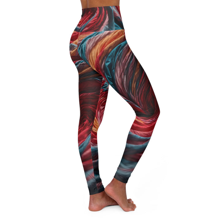 Swirling Color Vortex - High Waisted AOP Yoga Leggings - All Over Prints - g(0D·IO) - XS - -