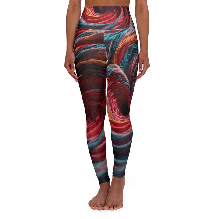 Swirling Color Vortex - High Waisted AOP Yoga Leggings - All Over Prints - g(0D·IO) - XS - -