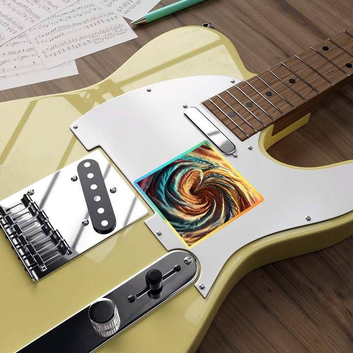 Swirling Color Vortex - Holographic Die-Cut Sticker - Paper products - g(0D·IO) - 5" × 5" - Die-Cut - Holographic