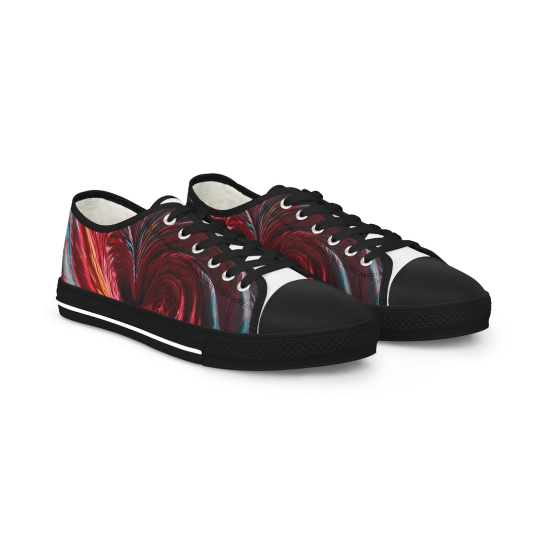 Swirling Color Vortex - Men's Lowtop Sneakers - Shoes - g(0D·IO) - US 5 - Black sole -