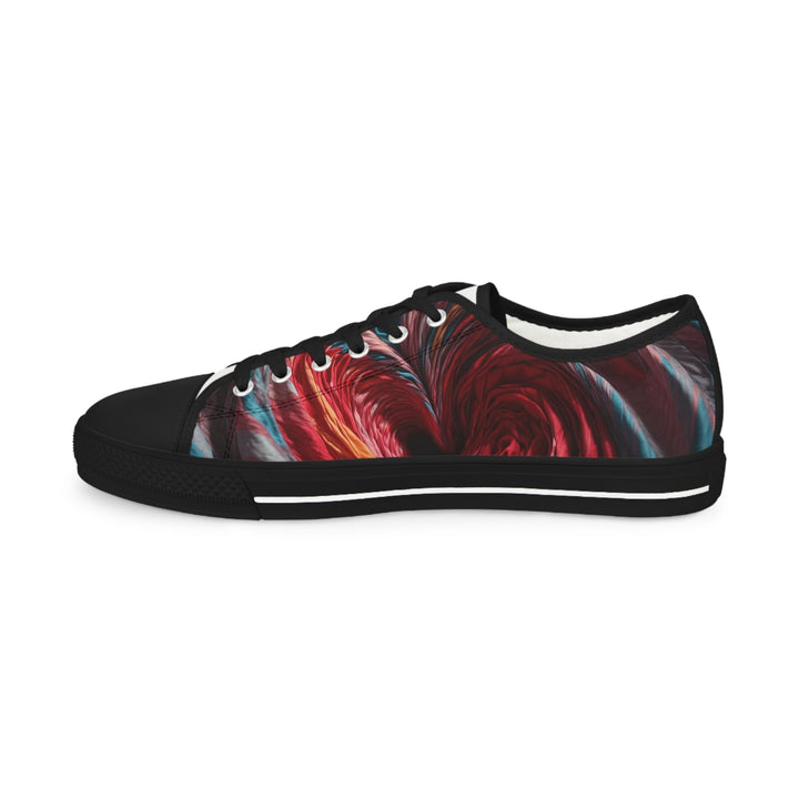 Swirling Color Vortex - Men's Lowtop Sneakers - Shoes - g(0D·IO) - US 5 - Black sole -
