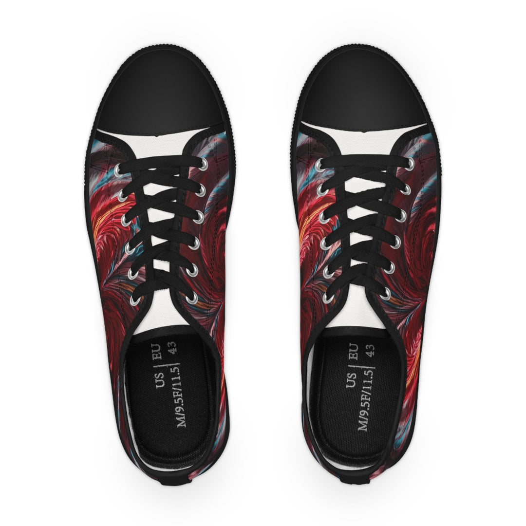 Swirling Color Vortex - Men's Lowtop Sneakers - Shoes - g(0D·IO) - US 5 - Black sole -