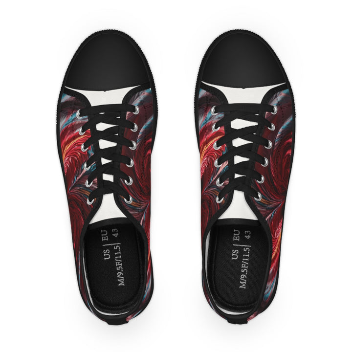 Swirling Color Vortex - Men's Lowtop Sneakers - Shoes - g(0D·IO) - US 5 - Black sole -