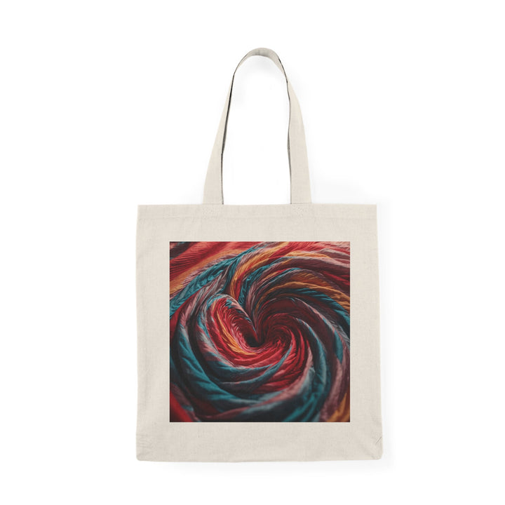 Swirling Color Vortex - Natural Tote Bag - Bags - g(0D·IO) - 15" x 16" - Natural -