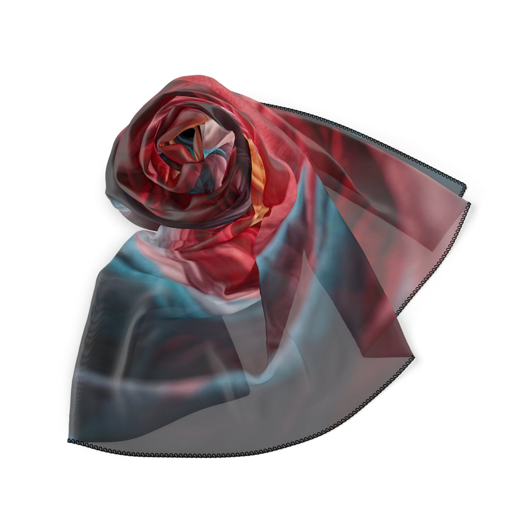 Swirling Color Vortex - Poly Scarf - Accessories - g(0D·IO) - Poly chiffon - 50" × 50" -