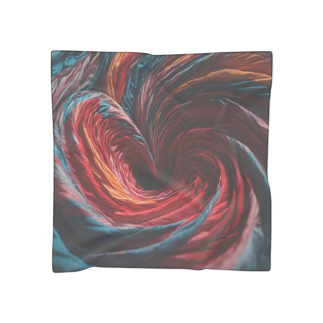 Swirling Color Vortex - Poly Scarf - Accessories - g(0D·IO) - Poly voile - 50" × 50" -