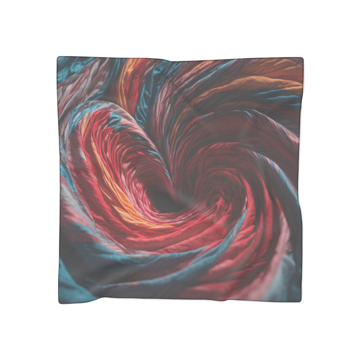 Swirling Color Vortex - Poly Scarf - Accessories - g(0D·IO) - Poly chiffon - 25" × 25" -