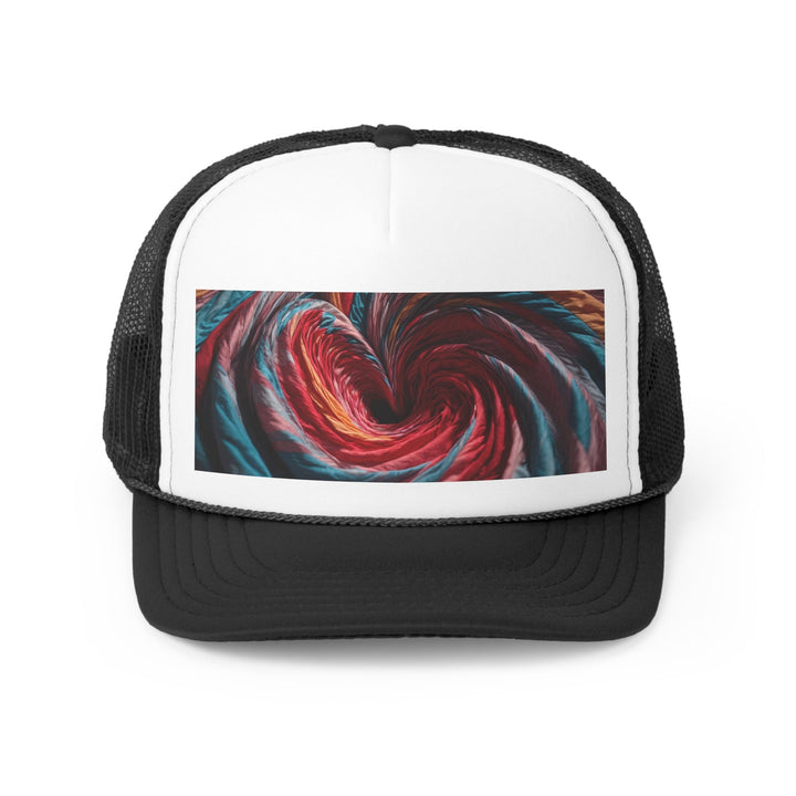 Swirling Color Vortex - Trucker Hat - Hats - g(0D·IO) - Black - One size -