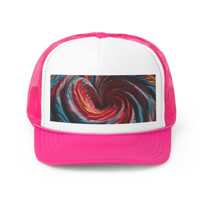 Swirling Color Vortex - Trucker Hat - Hats - g(0D·IO) - Pink - One size -