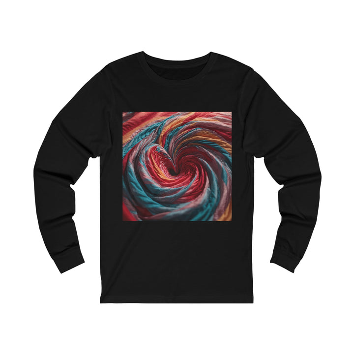 Swirling Color Vortex - Unisex Jersey Long Sleeve Tee - Long-sleeve - g(0D·IO) - S - Black -