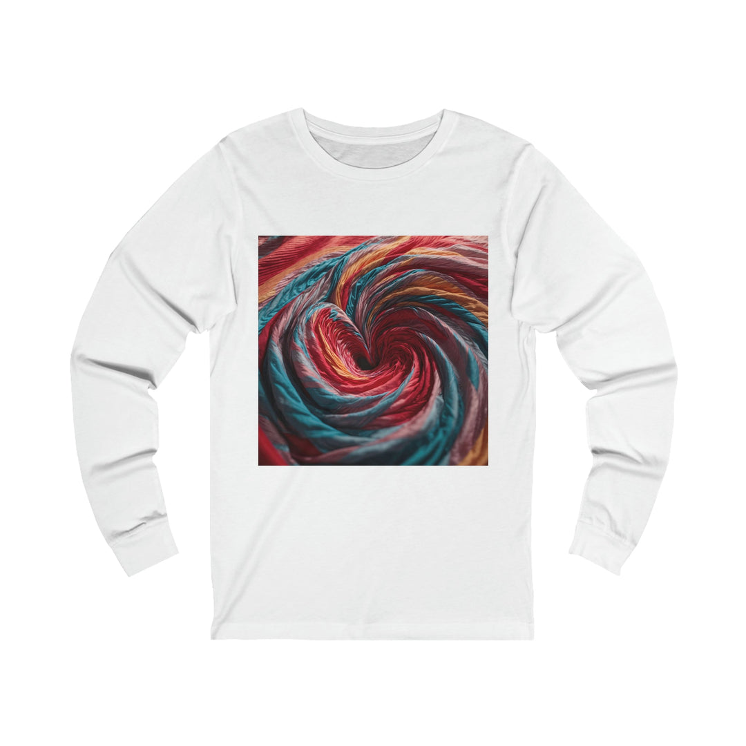 Swirling Color Vortex - Unisex Jersey Long Sleeve Tee - Long-sleeve - g(0D·IO) - S - White -