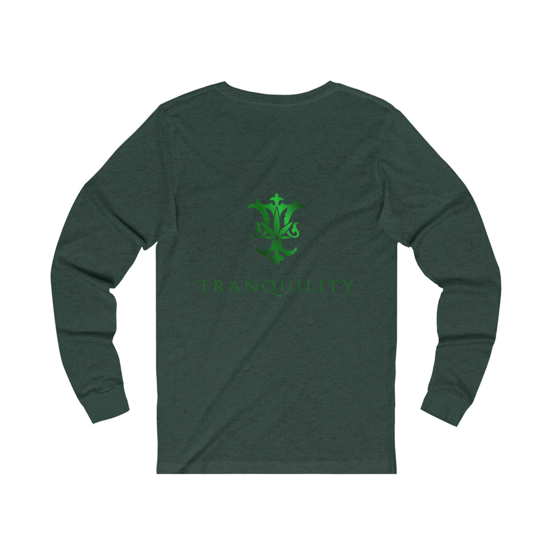 Swirling Color Vortex - Unisex Jersey Long Sleeve Tee - Long-sleeve - g(0D·IO) - S - Heather Forest -