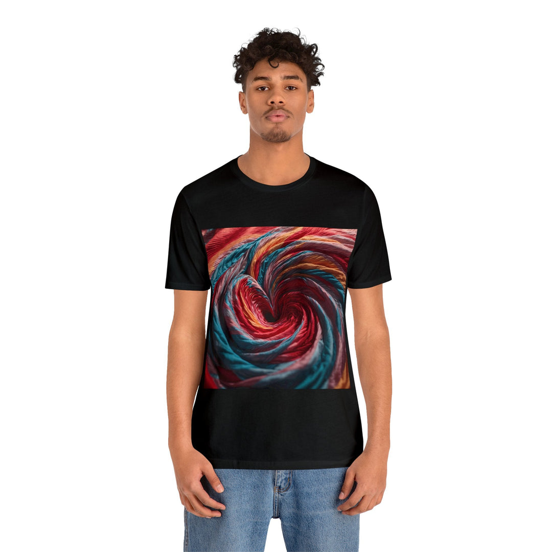 Swirling Color Vortex - Unisex Jersey Short Sleeve Tee - T-Shirt - g(0D·IO) - Black - S -