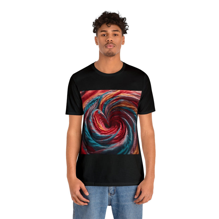 Swirling Color Vortex - Unisex Jersey Short Sleeve Tee - T-Shirt - g(0D·IO) - Black - S -