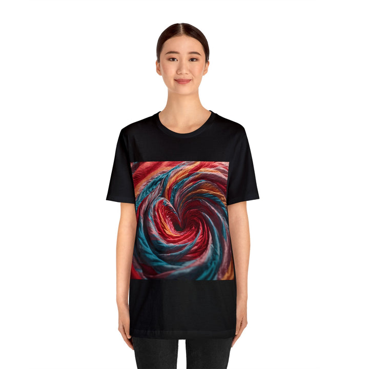 Swirling Color Vortex - Unisex Jersey Short Sleeve Tee - T-Shirt - g(0D·IO) - Black - S -
