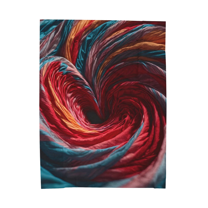 Swirling Color Vortex - Velveteen Plush Blanket - All Over Prints - g(0D·IO) - 60" × 80" - -