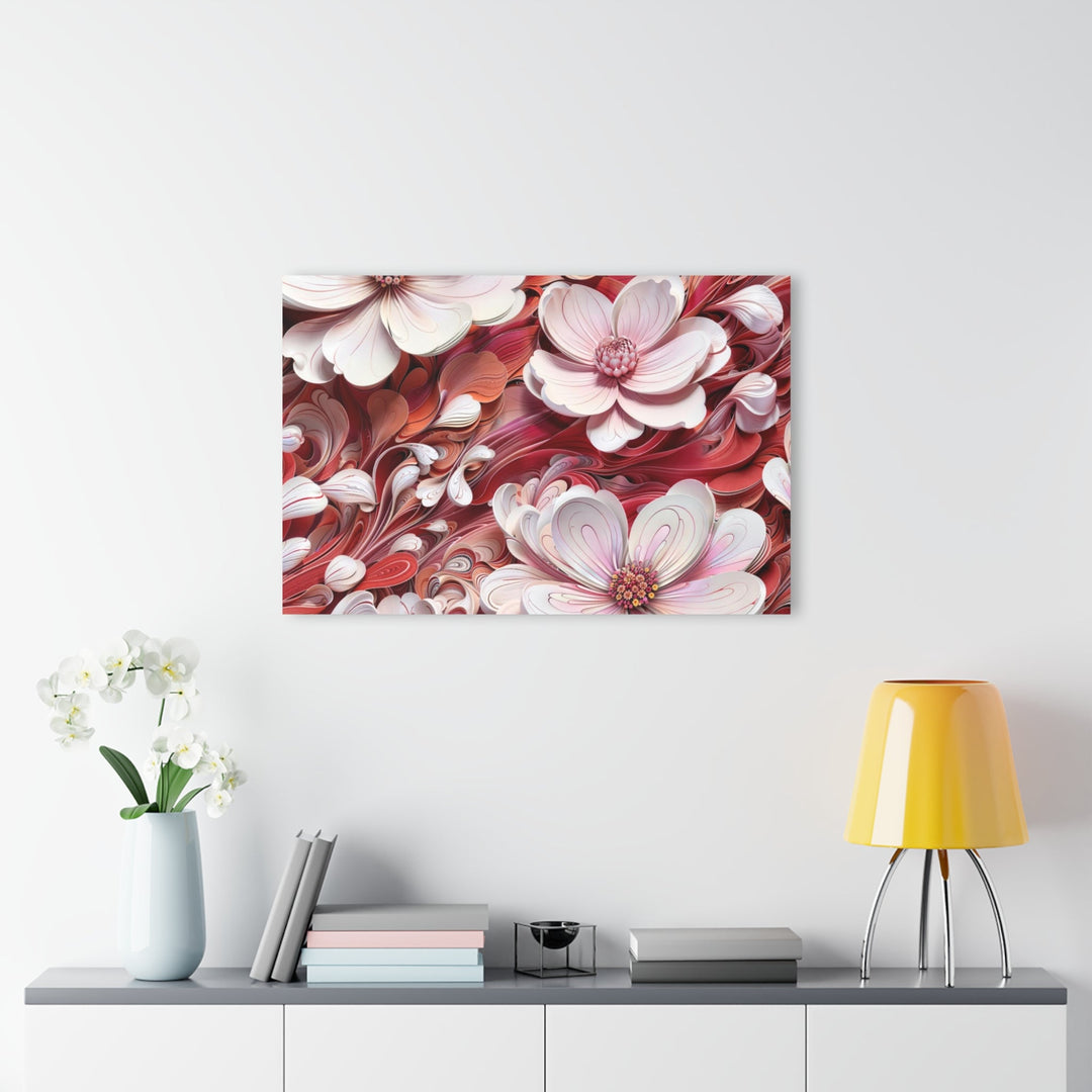 Swirling Floral Abundance - Acrylic Prints (French Cleat Hanging) - Home Decor - g(0D·IO) - 24" x 36" (Vertical) - 0.25'' -