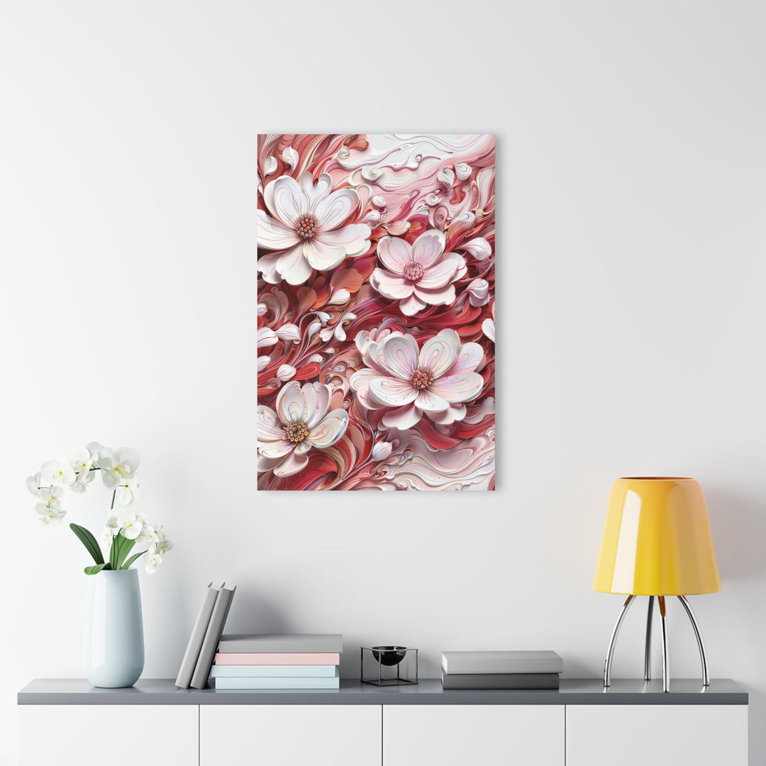 Swirling Floral Abundance - Acrylic Prints (French Cleat Hanging) - Home Decor - g(0D·IO) - 24" x 36" (Vertical) - 0.25'' -
