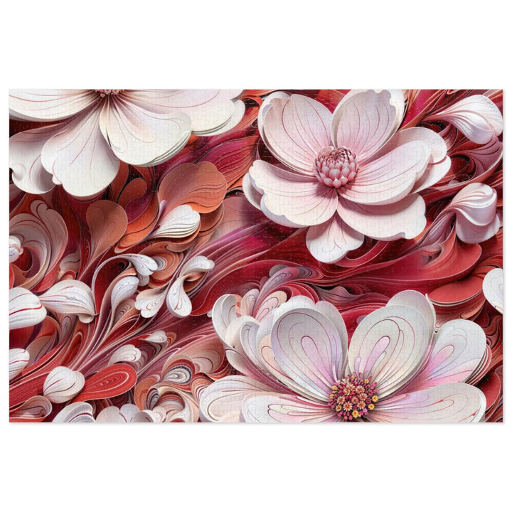 Swirling Floral Abundance - Jigsaw Puzzle (100, 252, 500, 1000 pieces) - Puzzle - g(0D·IO) - 29.25" × 19.75" (1000 pcs) - -