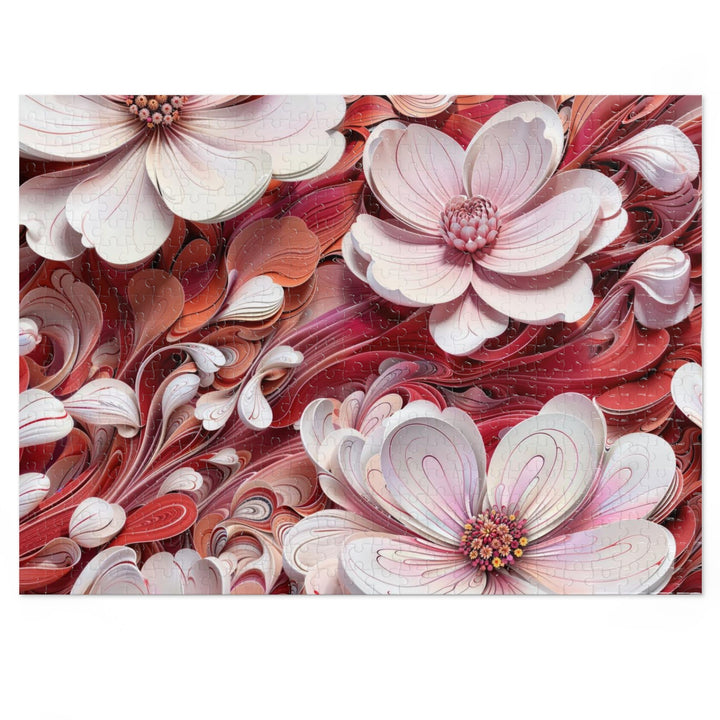 Swirling Floral Abundance - Jigsaw Puzzle (100, 252, 500, 1000 pieces) - Puzzle - g(0D·IO) - 20.5" × 15" (500 pcs) - -