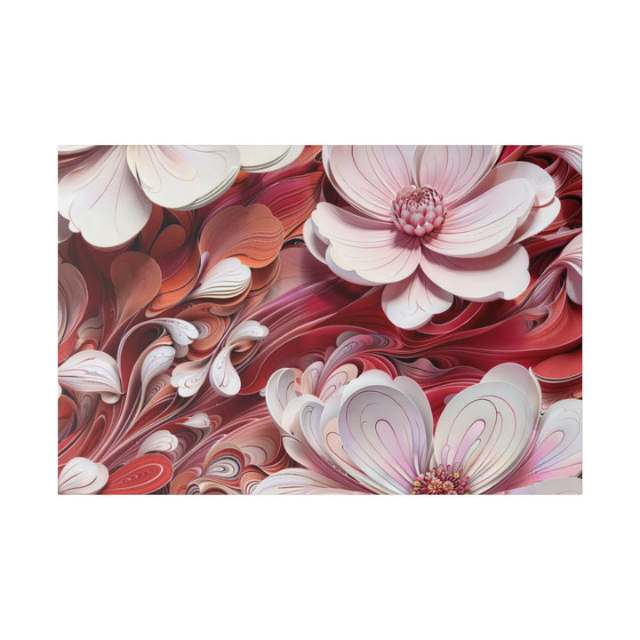 Swirling Floral Abundance - Matte Canvas - Canvas - g(0D·IO) - 48″ x 32″ (Horizontal) - 0.75'' -