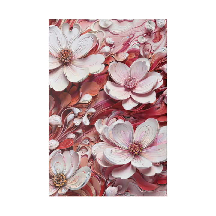 Swirling Floral Abundance - Matte Canvas - Canvas - g(0D·IO) - 32″ x 48″ (Vertical) - 0.75'' -