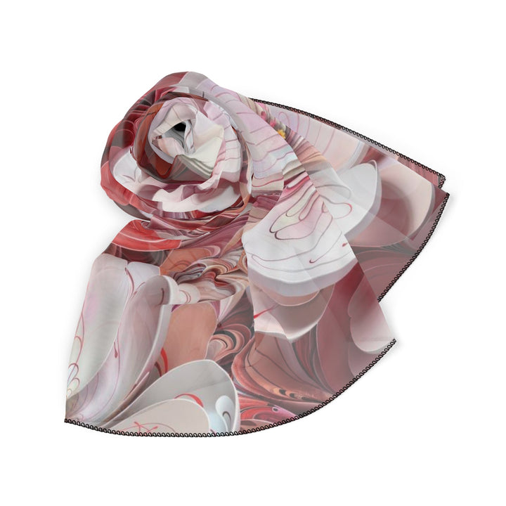 Swirling Floral Abundance - Poly Scarf - Accessories - g(0D·IO) - Poly chiffon - 50" × 50" -