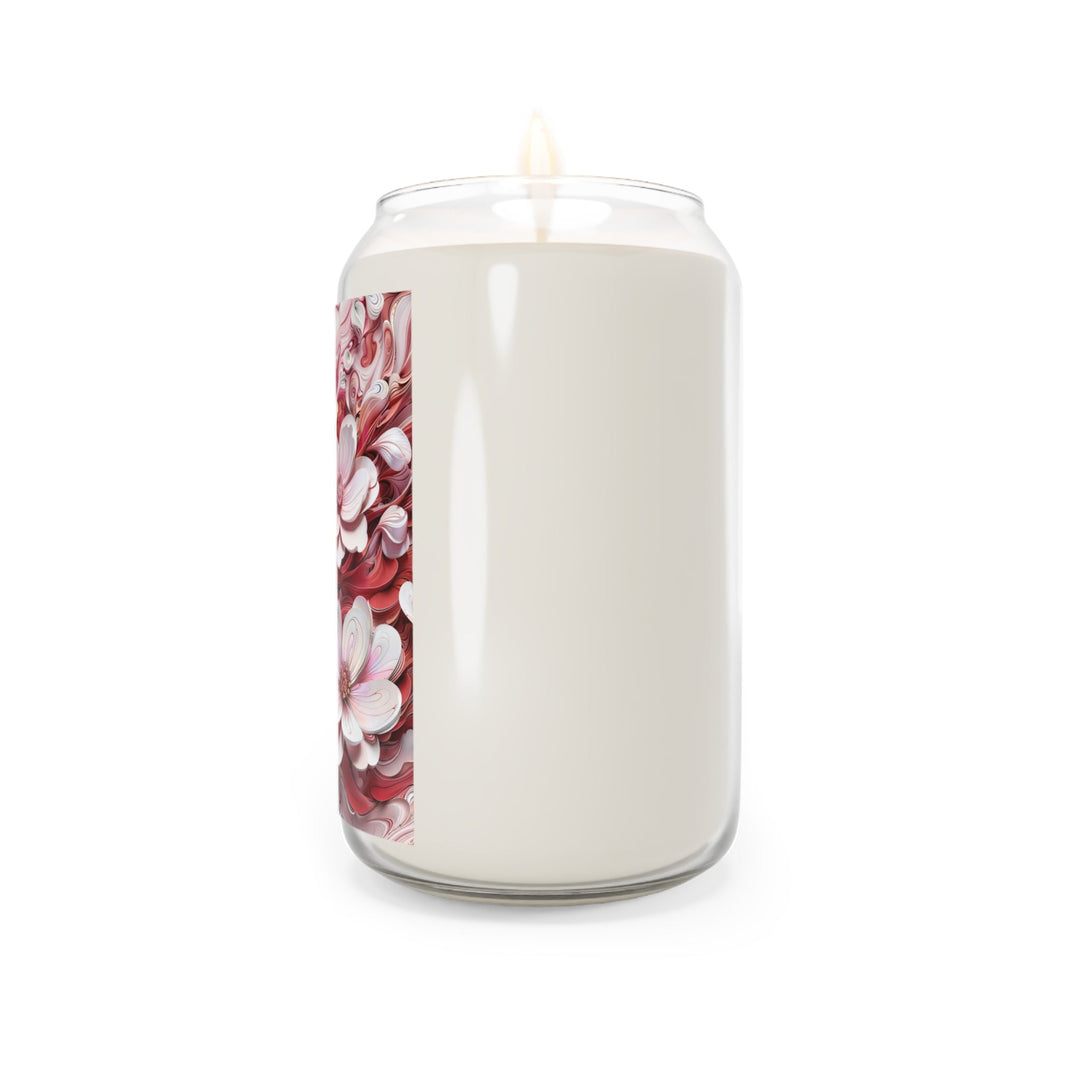 Swirling Floral Abundance - Scented Candle - Home Decor - g(0D·IO) - Vanilla Bean - 13.75oz -