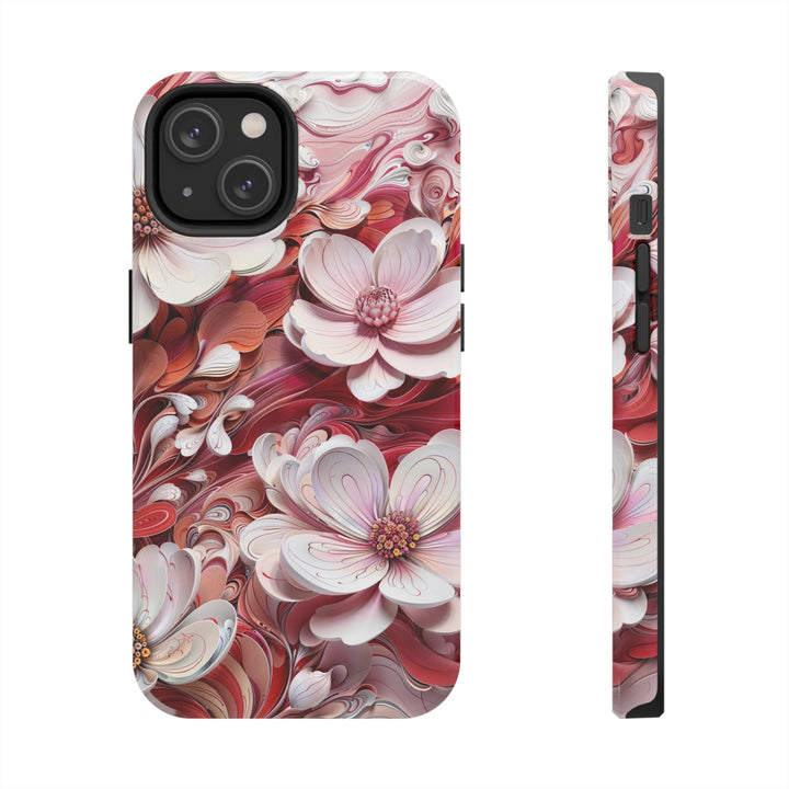 Swirling Floral Abundance - Tough Phone Case - Phone Case - g(0D·IO) - iPhone 14 - -