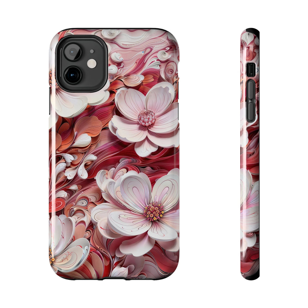 Swirling Floral Abundance - Tough Phone Case - Phone Case - g(0D·IO) - iPhone 11 - -