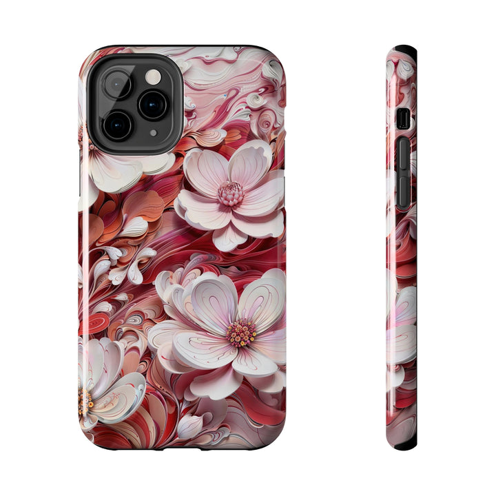 Swirling Floral Abundance - Tough Phone Case - Phone Case - g(0D·IO) - iPhone 11 Pro - -