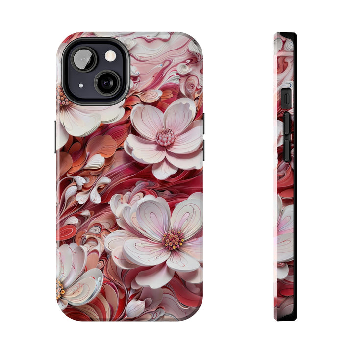 Swirling Floral Abundance - Tough Phone Case - Phone Case - g(0D·IO) - iPhone 13 - -