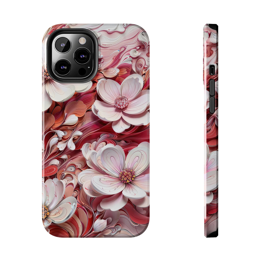 Swirling Floral Abundance - Tough Phone Case - Phone Case - g(0D·IO) - iPhone 12 Pro Max - -