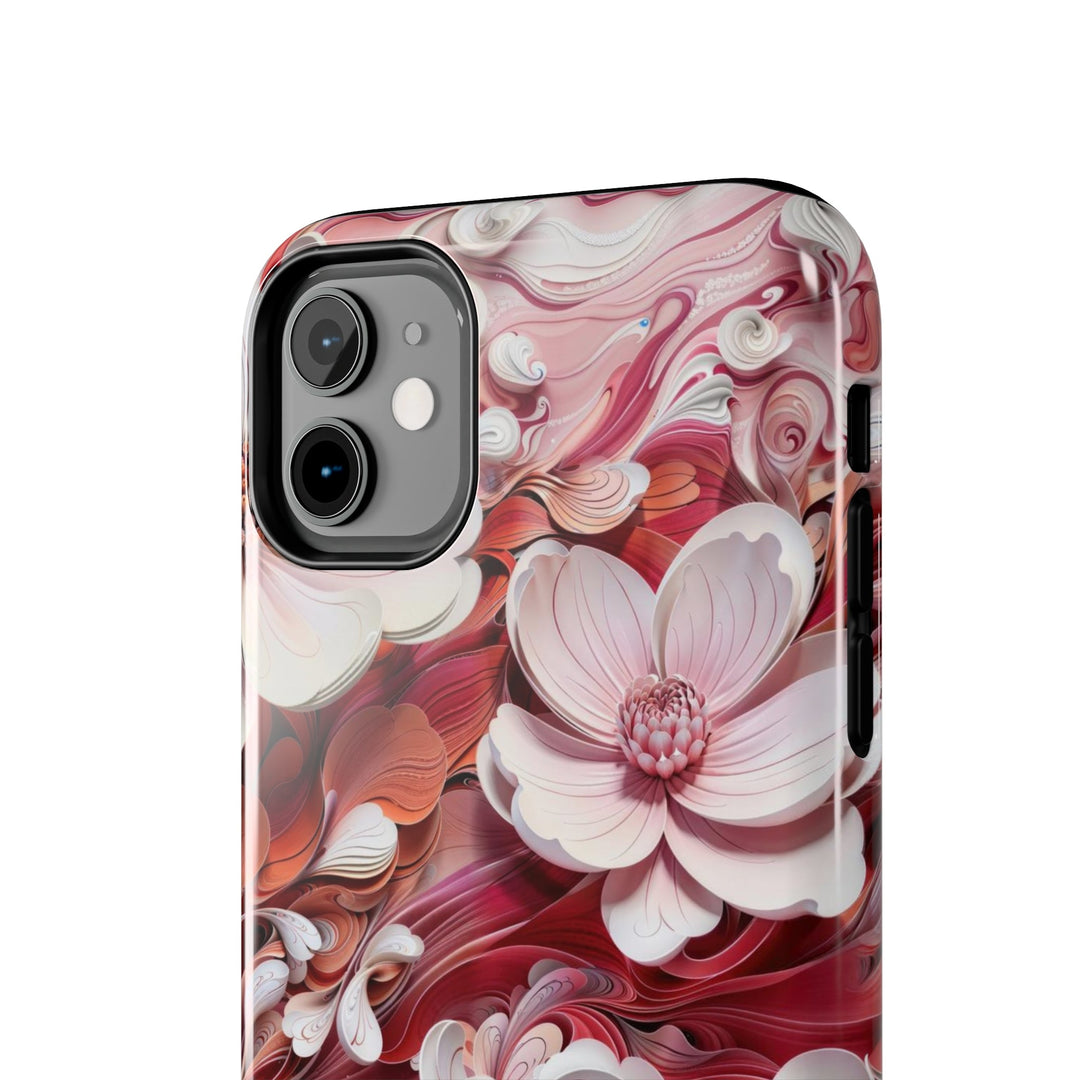 Swirling Floral Abundance - Tough Phone Case - Phone Case - g(0D·IO) - iPhone 13 Mini - -