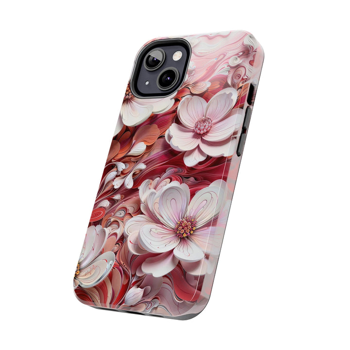 Swirling Floral Abundance - Tough Phone Case - Phone Case - g(0D·IO) - iPhone 13 Mini - -