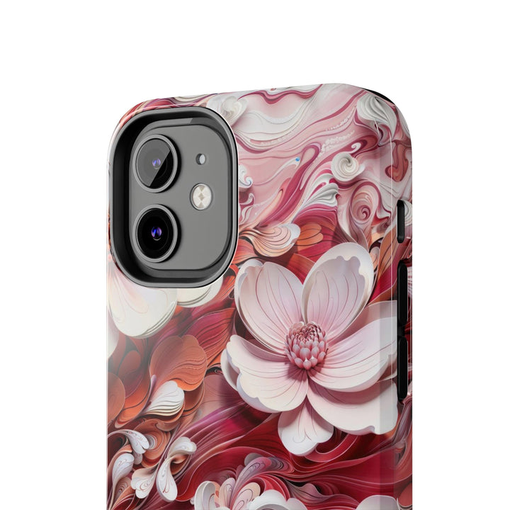 Swirling Floral Abundance - Tough Phone Case - Phone Case - g(0D·IO) - iPhone 13 Mini - -