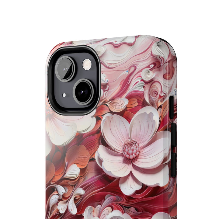 Swirling Floral Abundance - Tough Phone Case - Phone Case - g(0D·IO) - iPhone 13 Mini - -