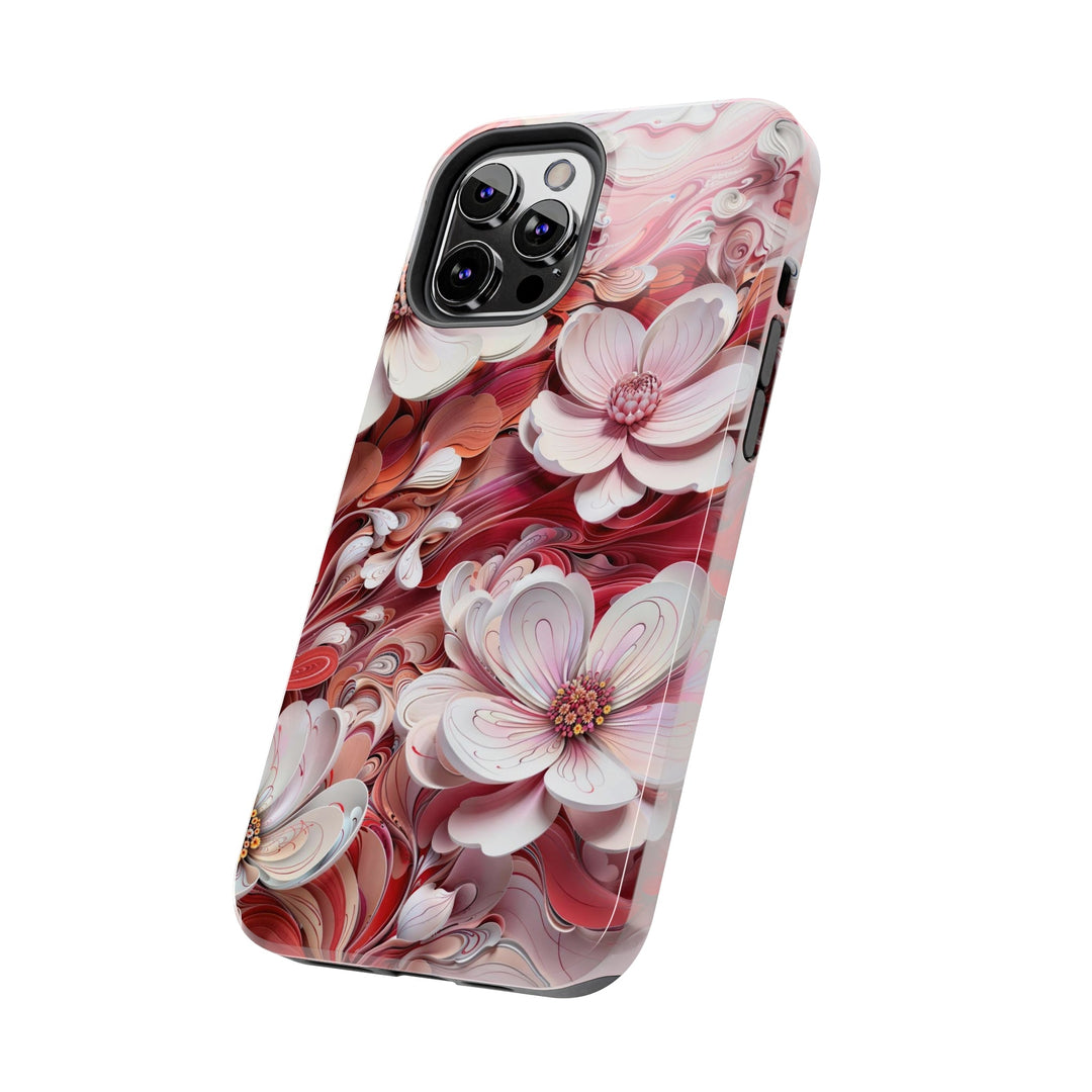 Swirling Floral Abundance - Tough Phone Case - Phone Case - g(0D·IO) - iPhone 13 Mini - -