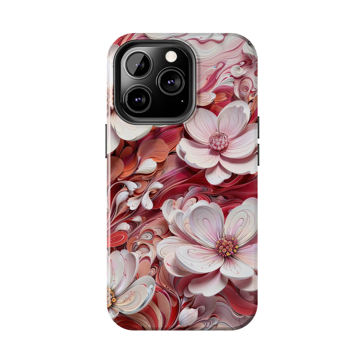 Swirling Floral Abundance - Tough Phone Case - Phone Case - g(0D·IO) - iPhone 13 Mini - -