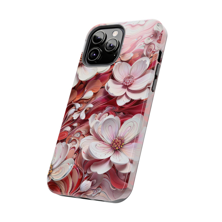 Swirling Floral Abundance - Tough Phone Case - Phone Case - g(0D·IO) - iPhone 13 Mini - -