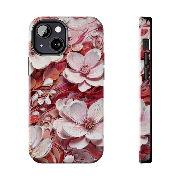 Swirling Floral Abundance - Tough Phone Case - Phone Case - g(0D·IO) - iPhone 13 Mini - -