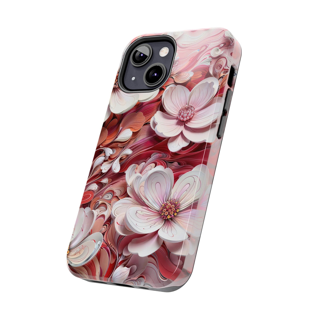 Swirling Floral Abundance - Tough Phone Case - Phone Case - g(0D·IO) - iPhone 13 Mini - -