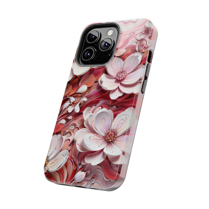 Swirling Floral Abundance - Tough Phone Case - Phone Case - g(0D·IO) - iPhone 13 Mini - -