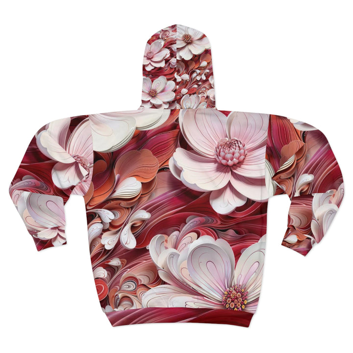 Swirling Floral Abundance - Unisex Zip Hoodie - All Over Prints - g(0D·IO) - XS - -