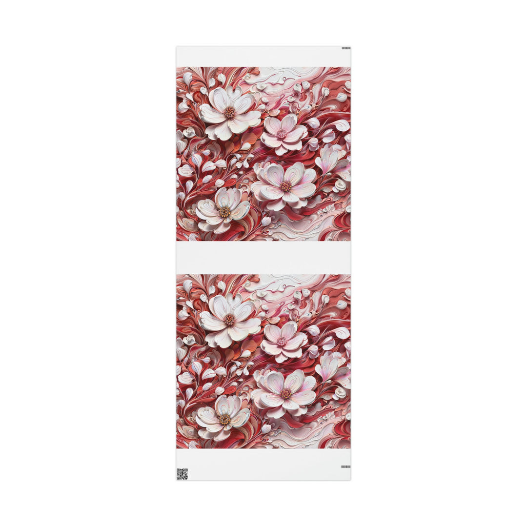 Swirling Floral Abundance - Wrapping Paper - Home Decor - g(0D·IO) - 30'' x 72'' - Matte -