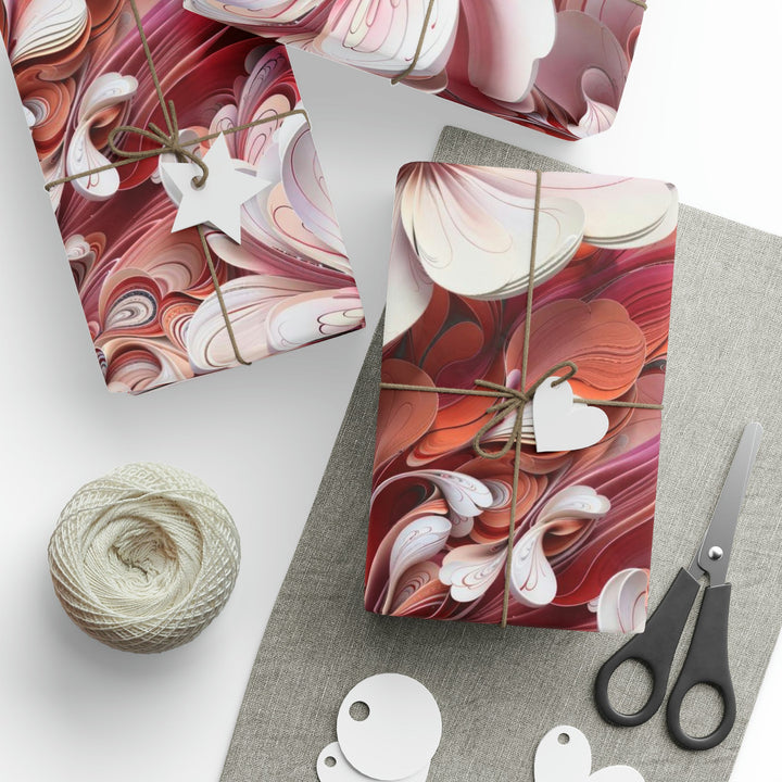Swirling Floral Abundance - Wrapping Paper - Home Decor - g(0D·IO) - 30'' x 72'' - Matte -